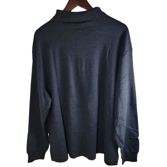 Polo Ralph Lauren Mens Flesh Pony Logo Longsleeve Polo Shirt Black size Tall 4XL - Picture 3 of 11